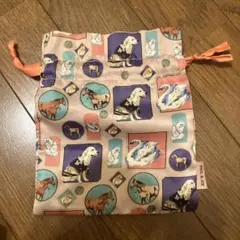 PAUL & JOE 動物柄 巾着バッグ