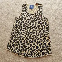 A BATHING APE レオパード柄ノースリーブタンクトップ