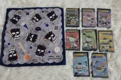 タイトーくじ　侍ジャパン×サンリオキャラクターズ　タオル　クリアカードセット