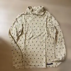 CUBE SUGAR タートルネック 長袖 カットソー 総柄