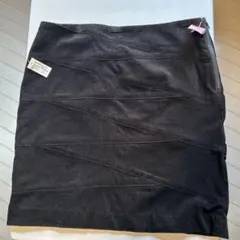 アメリカ直輸入★未使用★コーデュロイ ブラック タイトスカート N272
