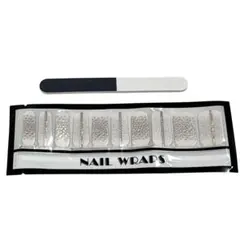 ネイルシール/20枚セット/シルバー/ストーン/韓国3D風