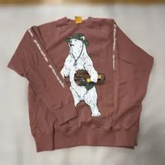 go slow caravan クマ　トレーナー　ピンク