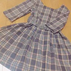 チェックワンピース dazzlin