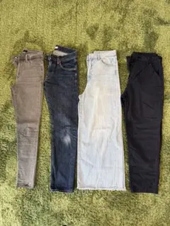 ユニクロ・GU ボトムス4本セット売り