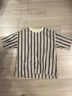 SLICK ストライプ柄 ポケット付き Tシャツ サイズ1のサムネイル