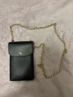 Ralph Lauren スマホショルダーリザードエンボスド クロスボディ 