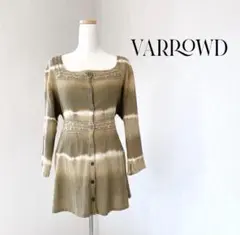 VARROWD ダイタイ柄　チュニック　ブラウン