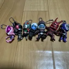 仮面ライダー ミニフィギュアキーホルダー 7体セット