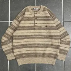 ツ*ジ様 グッドイナフ goodenough モヘア ボーダー ニット - メルカリ