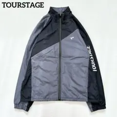 【ツアーステージ】　ゴルフ　ジャケット　L　スタンドカラー　裏起毛　フルジップ