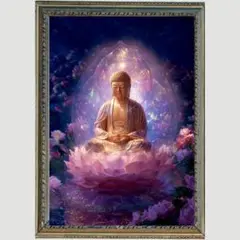 Ｐ1453 薬師如来　 幸運と病気平癒 【開運•絵画風•ヒーリングアート】