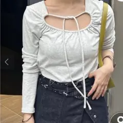 mystic チョーカーリボンロンT