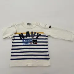 DOUBLE.B ストライプ長袖Tシャツ 80