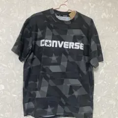 CONVERSE ジオメトリック柄 Tシャツ ブラック
