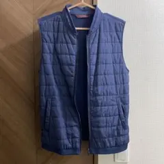 ZARA MAN ネイビー キルティング ベスト M