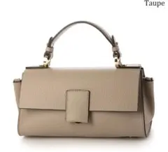 【極美品】ロリステッラ ウィムガゼット2WAY ショルダーバッグ キャメル Whim Gazette(ウィム ガゼット)の【LORISTELLA】レザーハンドバッグ