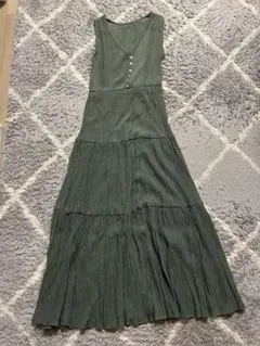 新品　ViS ノースリーブ ロングワンピース F