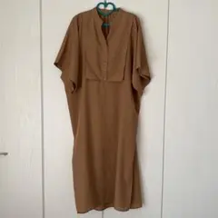 Lowy by Corners スラブジョーゼットカフタンシャツワンピース