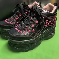 ヨースケ　YOSUKE 厚底 ブラック　ピンクのサムネイル