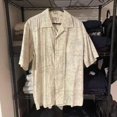 Callawa Golf アロハシャツ　クリーム色　M(XL相当)