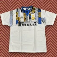 インテル 95/96 アウェイ 6番 カルロス ヴィンテージ サッカーシャツ M