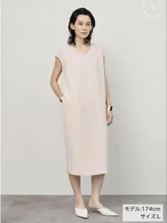 美品 SOÉJU ソージュ 2WAYワンピース ダブルクロス ピンク - メルカリ