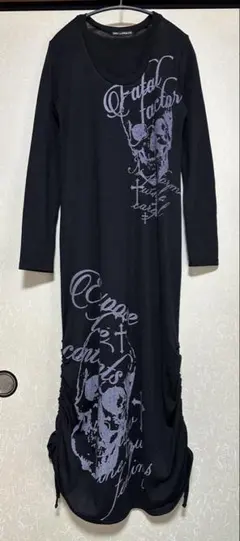 GHOST OF HARLEM スカル柄　マキシ丈ワンピース　Fサイズ