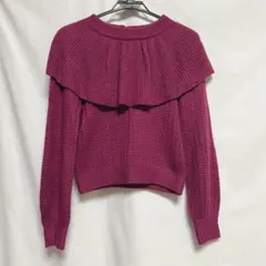 titty&Co. 襟付き ショート丈 ニットセーター