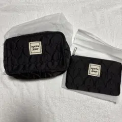 après jour ハートキルティングポーチセット