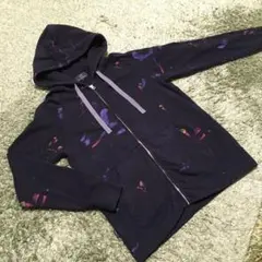 R.NEWBOLD 総柄 ペンキ風　パーカー　ジップ　羽織　トップスのサムネイル