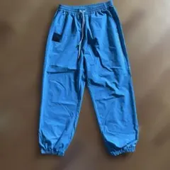 AddElmブルー ジョガーパンツ イージーパンツ