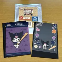 タイトーくじ 侍ジャパン×サンリオコラボ G賞 クリアカードセット クロミ