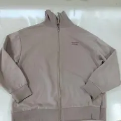 COLZA ベージュ ジャケット　トレーナー　ピンク　前開き　ジッパー