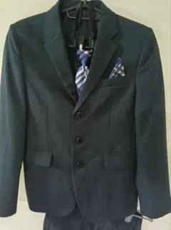 ダークブルー ストライプスーツ 150cm(卒業式や入学式に)