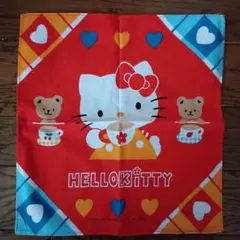 ハローキティ タオル　平成レトロ　1995年度製　はぎれ　生地　レア