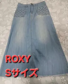 ROXY フレアデニムスカート Sサイズ(大きめ)