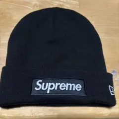 Supreme × NEW ERA Box Logo Beanie Black