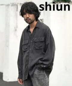 shiun CUPRO FIBRIL UTILITY SHIRT わむうシャツ