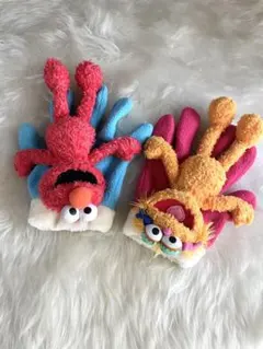 レアUSJ購入エルモ3Dフリース手袋希少