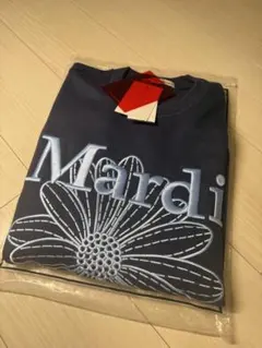 Mardi Mercredi スウェット ネイビー 空色刺繍のサムネイル