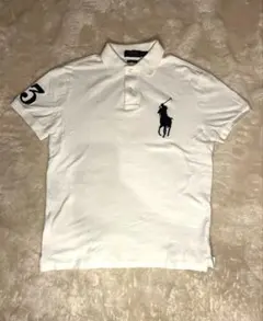 POLO RALPH LAUREN ホワイトポロシャツ Sサイズ美品 早い者勝ち
