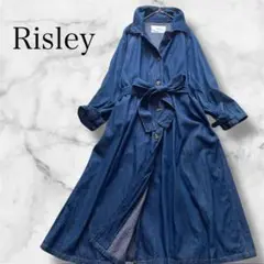 Risley リズレー さらっと羽織れる デニムコート風ワンピース ロングコート