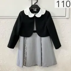 petit main セレモニー ジャケット・ワンピースの2点セット 110