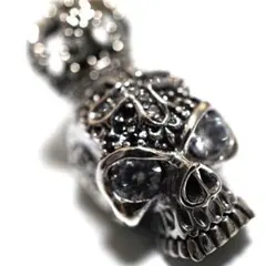 送料無料 ネックレス シルバー スカル 髑髏 ドクロ 骨 装飾 プレゼント