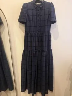 未使用✨ポロラルフローレン　ロングティアード　シャツワンピース　レース 未使用✨ポロラルフローレン ロングティアード シャツワンピース