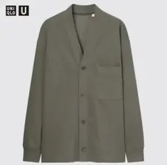 UNIQLO U フレンチリブカーディガン Lサイズ オリーブ