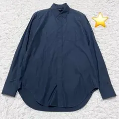 3.1Phillip Lim 稲妻柄デザイン 長袖シャツ レギュラーカラー 紺色のサムネイル