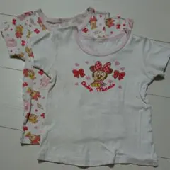 ディズニー ミニーちゃん 肌着 2枚セット