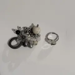 アッシュペーフランス　ハンドメイド ビーズ装飾リングのサムネイル